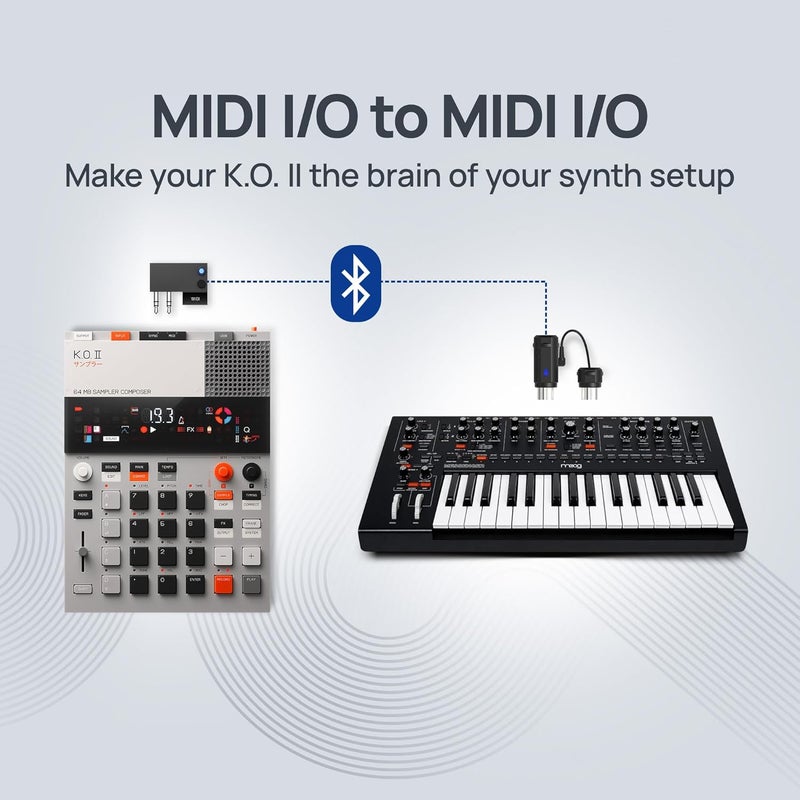 C M E WIDI K.O.II – Bluetooth MIDI Interface for teenage engineering K.O.II, medieval & riddim – Ultra Low 3ms Latency - No Battery Needed - Image 4